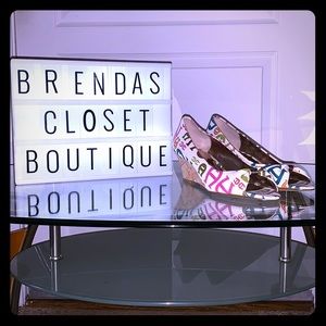 Etienne Aigner. Diana. Multi color. Wedge Peep Toe